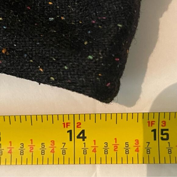 Cynthia Steffe Black Embroidered Wool Silk Blend Lace Pleated Skirt‎ NWOT Size M - Picture 11 of 12